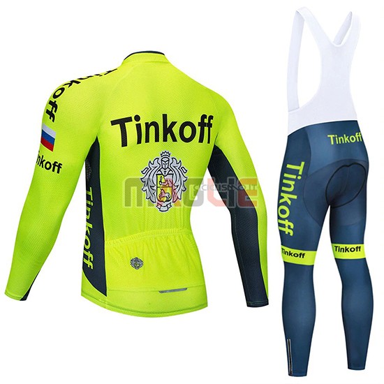 Maglia Tinkoff Manica Lunga 2020 Giallo